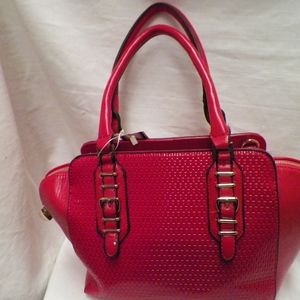 Beautiful Red or Orange  Leather purse
